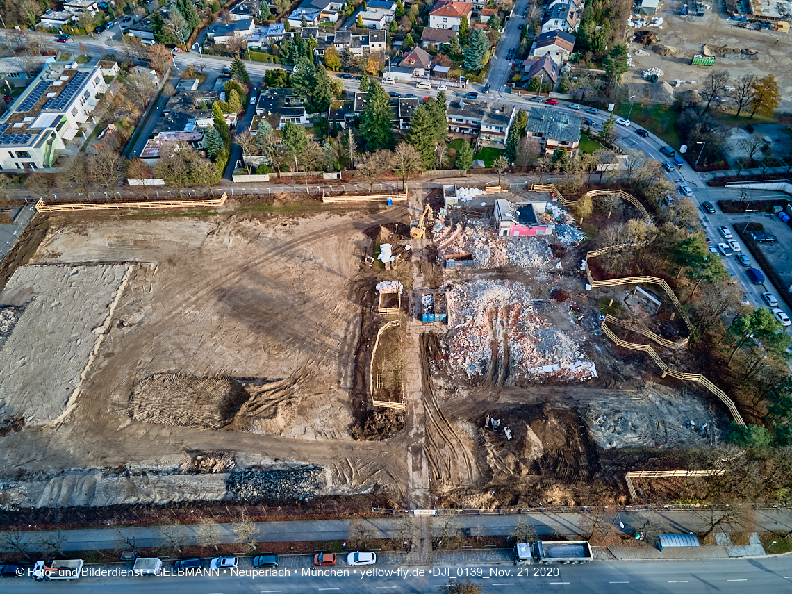 21.11.2020 - Bauplatz der Grundschule in Neuperlach in München